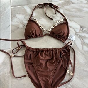 Wild Fable Brown Bikini Set